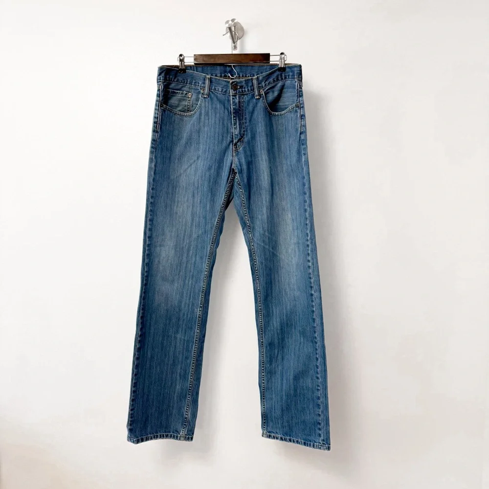 Men's Levis 559 Relaxed Straight Fit Denim Blue Jeans 34 x 34‎